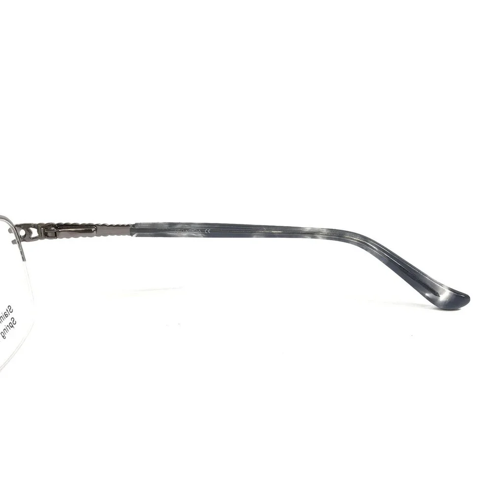 Serafina Eyewear Eyeglasses Frames LORNA Light Gunmetal Crystals 51-17-135